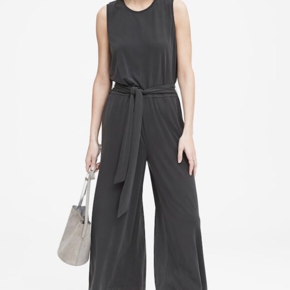 Banana Republic Wide Leg Ponte Jumpsuit